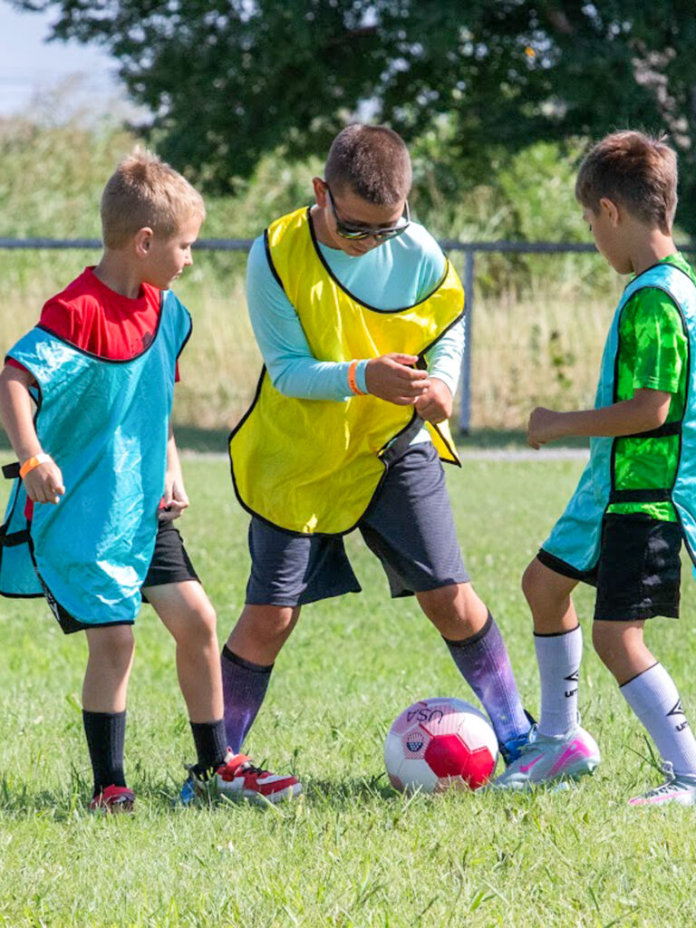 kids playing soccer
